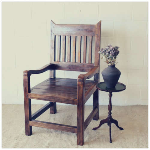 A fantastic OVERSIZED Teak occasional armchair - something different and perfect on a patio!!