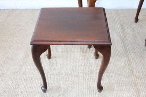 A lovely set of Imbuia stacking/ nesting tables, stunning in any living area in the home!
