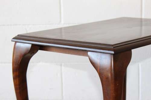A lovely set of Imbuia stacking/ nesting tables, stunning in any living area in the home!
