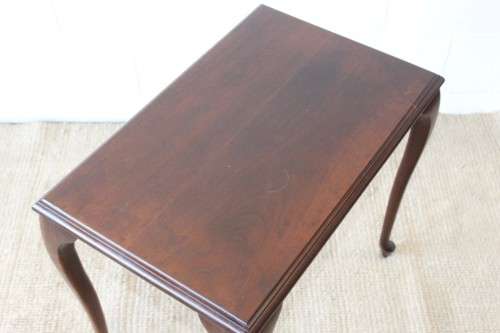 A lovely set of Imbuia stacking/ nesting tables, stunning in any living area in the home!