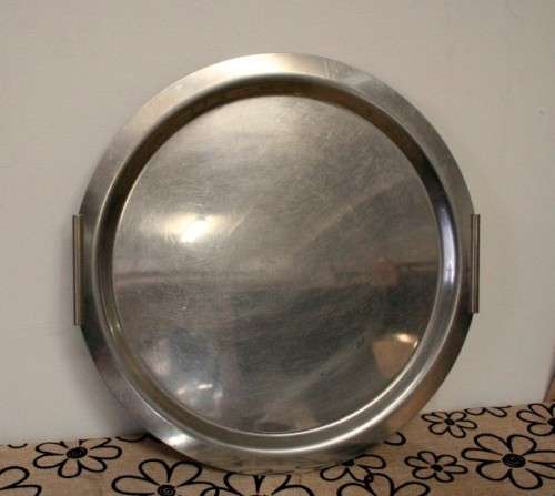 A job lot of four metal serving/ food trays with beautiful embossed detailing - RS17Sale