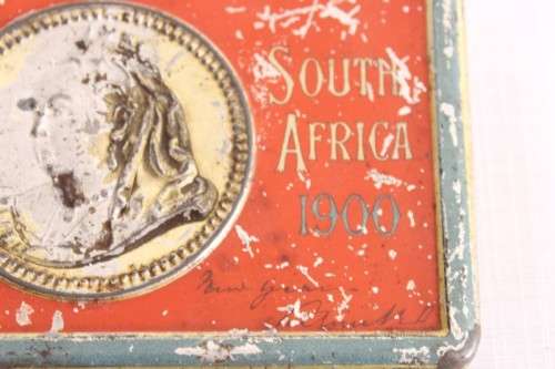 An exceptionally rare Boer War "Queen Victoria" South Africa 1900 New year gift/ chocolate tin