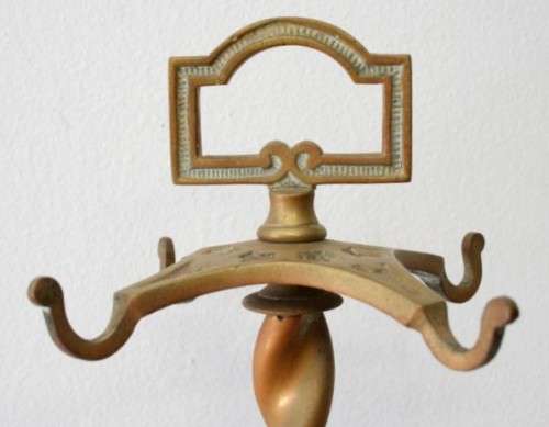 Stunning vintage brass fireplace tool set on a stand - very practical and in great condition