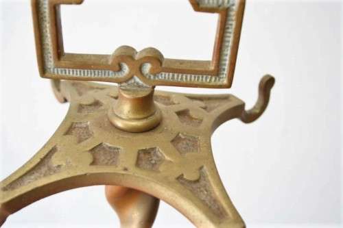Stunning vintage brass fireplace tool set on a stand - very practical and in great condition