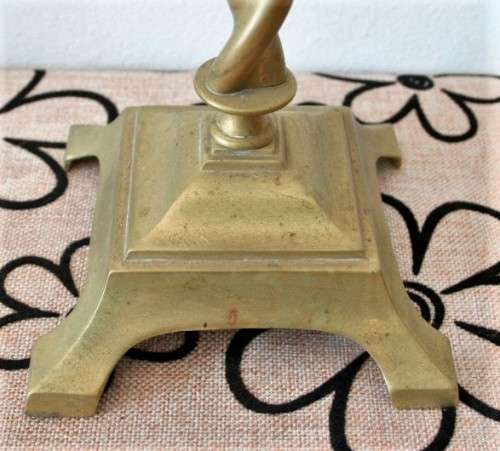 Stunning vintage brass fireplace tool set on a stand - very practical and in great condition