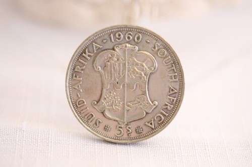 Four awesome 1910 - 1960 "Union of South Africa" "5 Shilling" silver coins (price per coin)