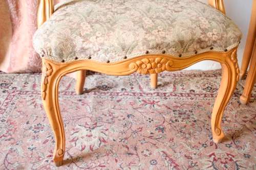 Two magnificent Victorian Oak hand carved chairs with deep button detailing!