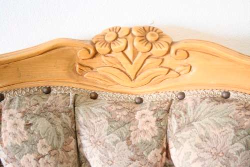Two magnificent Victorian Oak hand carved chairs with deep button detailing!