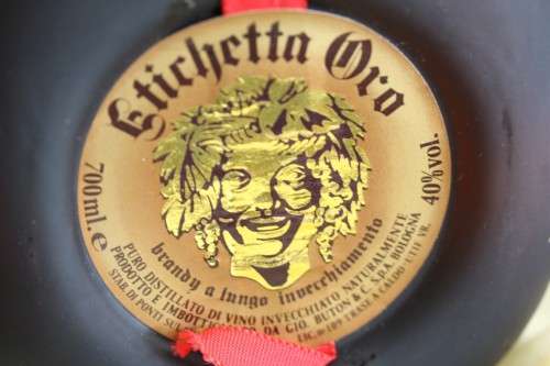An extremely rare 40-YEAR-OLD Vecchia Romagna sealed bottle of brandy in a wooden box - perfect gift
