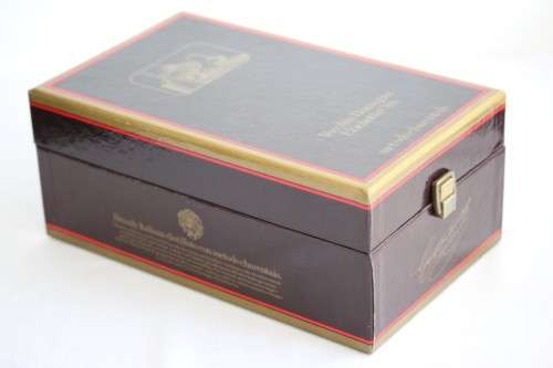 An extremely rare 40-YEAR-OLD Vecchia Romagna sealed bottle of brandy in a wooden box - perfect gift