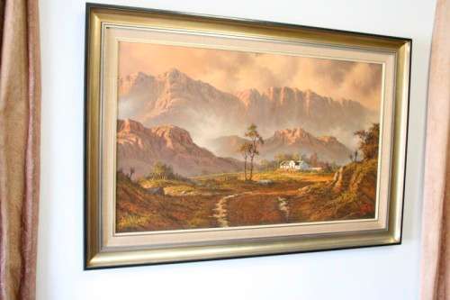 A fantastic large framed original signed "Meyer" oil painting. Stunning on a larger wall.