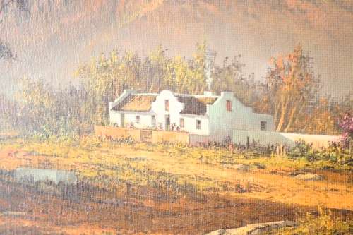 A fantastic large framed original signed "Meyer" oil painting. Stunning on a larger wall.