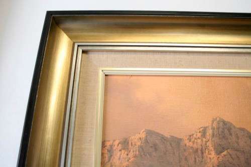 A fantastic large framed original signed "Meyer" oil painting. Stunning on a larger wall.