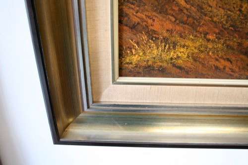 A fantastic large framed original signed "Meyer" oil painting. Stunning on a larger wall.