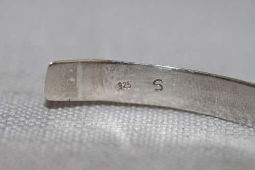 A beautifully detailed sterling silver adjustable baby's Christening/ ID bracelet - can be engraved!