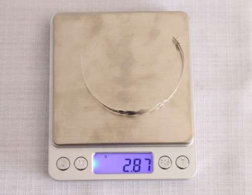 A beautifully detailed sterling silver adjustable baby's Christening/ ID bracelet - can be engraved!