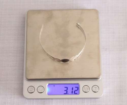 A beautifully detailed sterling silver adjustable baby's Christening/ ID bracelet - can be engraved!