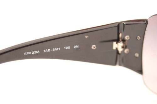 An awesome pair of black Italian made Prada (model SPR22M) ladies sunglasses w/ grey gradient lenses