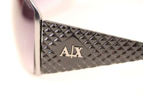 An incredible pair of black Armani Exchange (model AX008NS) unisex sunglasses in its original box