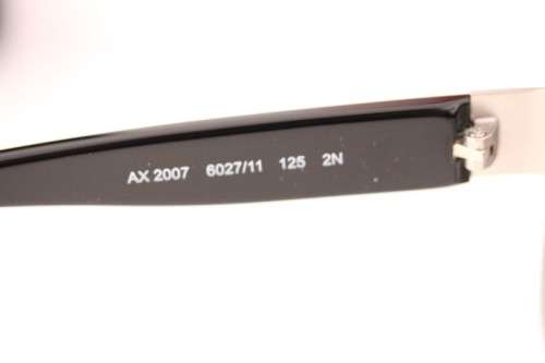 A stunning pair of black Armani Exchange (model AX2007) unisex sunglasses in its original case