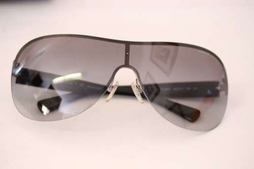 A stunning pair of black Armani Exchange (model AX2007) unisex sunglasses in its original case