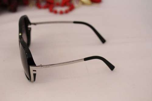 A stunning and stylish original Fendi ladies black and silver sunglasses in its original hard case