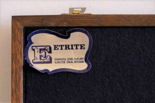 Beautifully presented 56 piece Eetrite stainless steel cutlery set (Impulse pattern) in its canteen