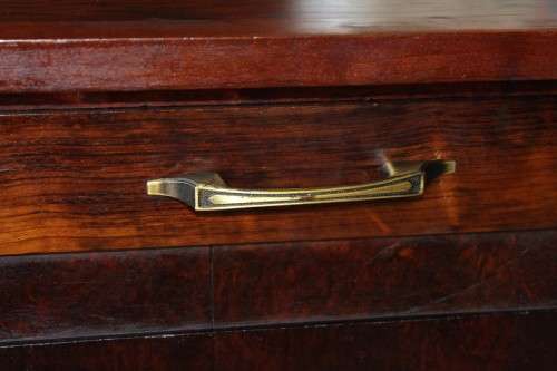 **RS17_Clearance** Exquisitely made solid yellow wood & imbuia buffet w/ liquor cabinet & drawers