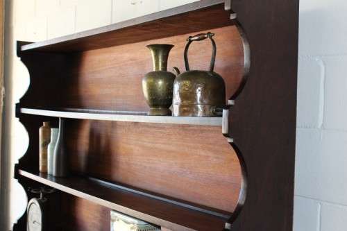 **RS17_Clearance** Exquisitely made solid yellow wood & imbuia buffet w/ liquor cabinet & drawers