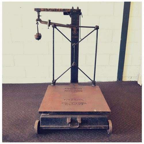 Exceptionally rare antique c1860 Victorian WT Avery Ltd/ SA Scale Co.  "Afrikander" platform scale