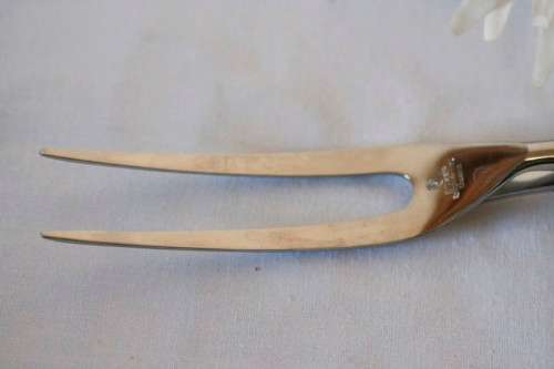 A stunning antique German made H Boker & Co "Tree brand" boxed genuine Antler handle carving set