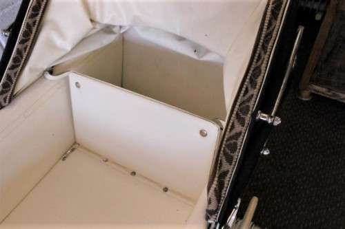 A rare vintage British made Marmet "coach-built" pram with drop-down canopy, foot brake & more