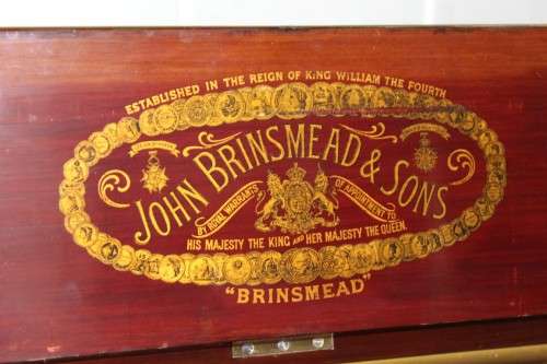 A spectacular antique Edwardian "John Brinsmead & Sons" upright piano - elegant addition to a lounge
