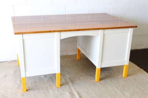 A funky and unusual large writing desk with 6x spacious drawers and loads of work-space - RS17Sale