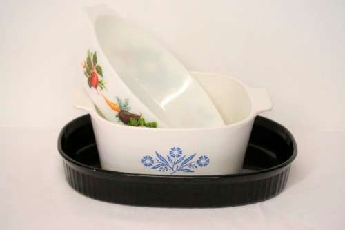 3 lovely oven dishes for veggies, meats, lasagne etc!!! Very versatile in the kitchen!!