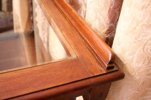 A beautiful antique/ vintage Oak barley-twist drinks/ tea trolley on castors w removable tray