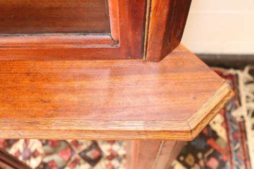 A fabulous and beautifully made 2-division corner display unit cabinet with ample shelves and space