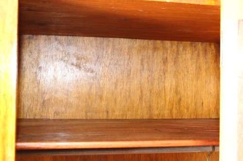 An awesome vintage gentleman's (Jongmans kas) wardrobe w/ a large full-length mirror - stunning!!