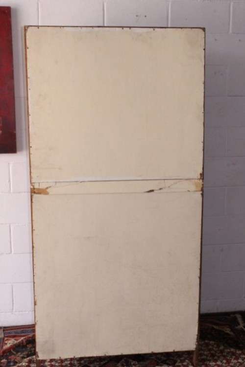An awesome vintage gentleman's (Jongmans kas) wardrobe w/ a large full-length mirror - stunning!!