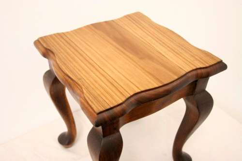 3 wonderful and stylish "Fechters Knysna" small teak side tables with Queen Anne styled legs.