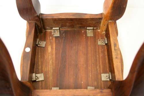 3 wonderful and stylish "Fechters Knysna" small teak side tables with Queen Anne styled legs.