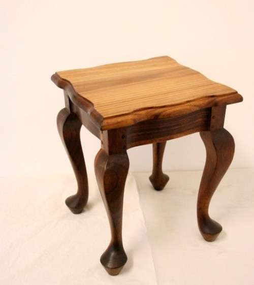 3 wonderful and stylish "Fechters Knysna" small teak side tables with Queen Anne styled legs.