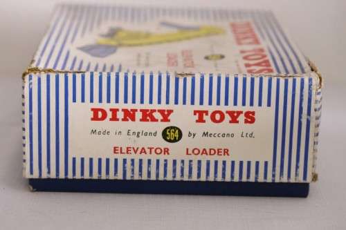 An incredible BOXED original vintage (c1960) Dinky Toys No. 564 blue & yellow Elevator Loader