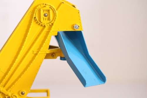 An incredible BOXED original vintage (c1960) Dinky Toys No. 564 blue & yellow Elevator Loader