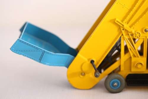 An incredible BOXED original vintage (c1960) Dinky Toys No. 564 blue & yellow Elevator Loader