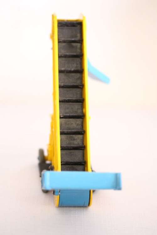 An incredible BOXED original vintage (c1960) Dinky Toys No. 564 blue & yellow Elevator Loader