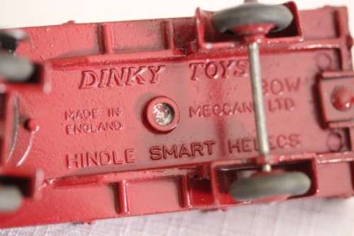 **RS17** An original vintage (c1958) Dinky Toys No. 30W maroon Hindle Smart Helecs die-cast truck