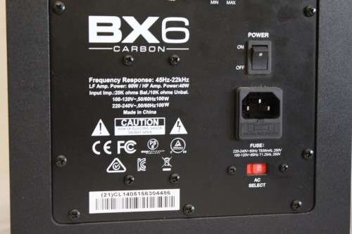 A high end pair of M-Audio BX6 Carbon studio monitors - pristine condition and in the original box!!