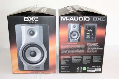 A high end pair of M-Audio BX6 Carbon studio monitors - pristine condition and in the original box!!
