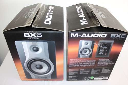A high end pair of M-Audio BX6 Carbon studio monitors - pristine condition and in the original box!!
